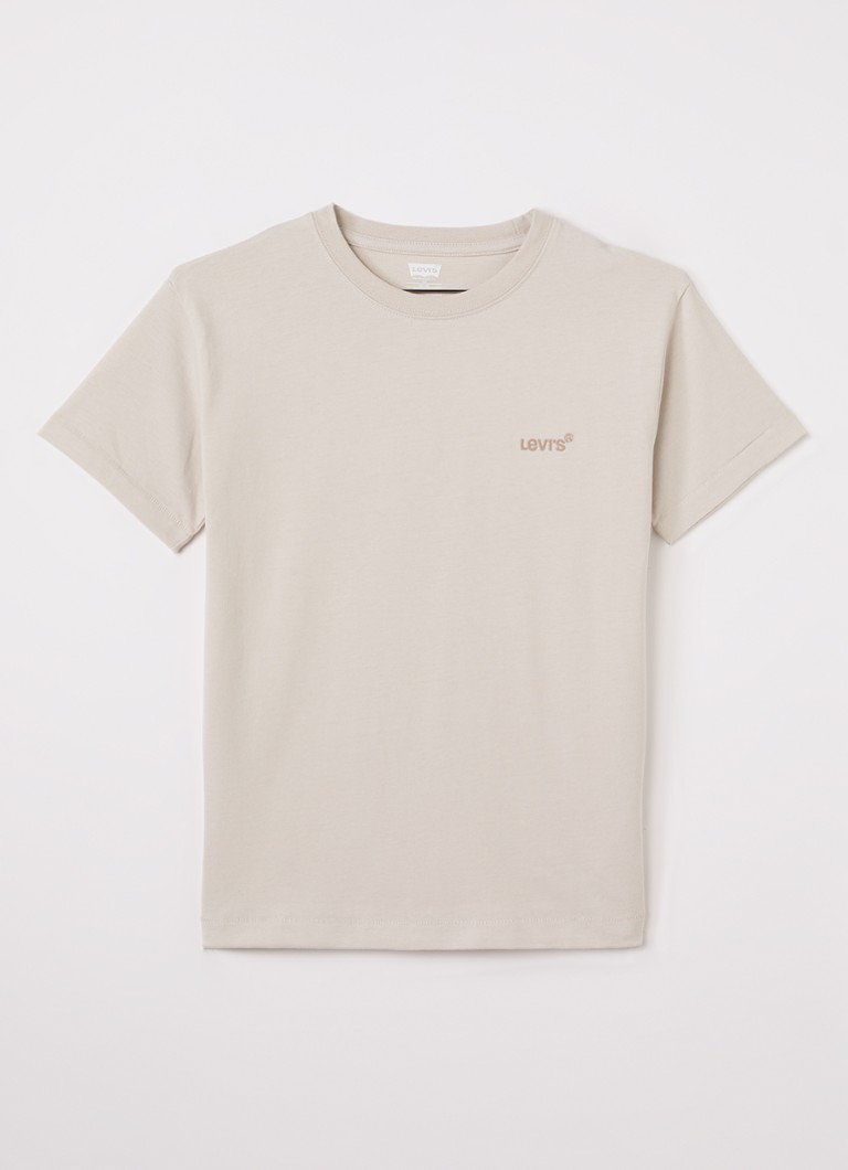 Levi's Jongens Vintage T-shirt met logoborduring in de kleur Beige, maat: 14A=164