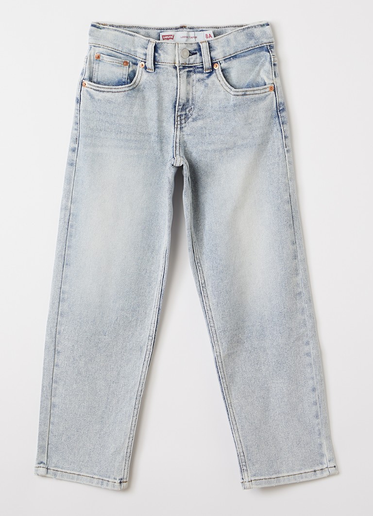 Levi's Jongens Loose fit jeans met lichte wassing in de kleur Indigo, maat: 8A=128