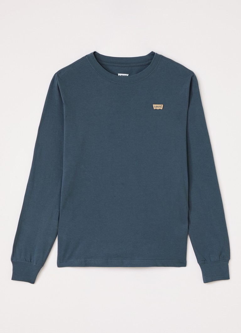 Levi's Jongens Longsleeve met logo in de kleur Petrol, maat: 14A=164