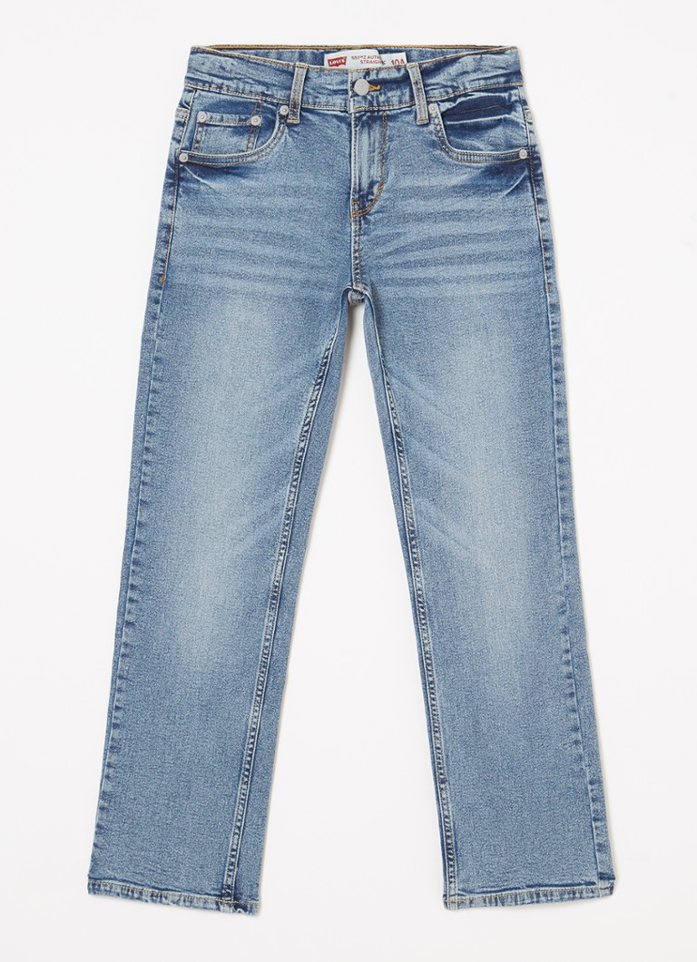 Levi's Jongens 551 straight fit jeans met medium wassing in de kleur Indigo, maat: 104