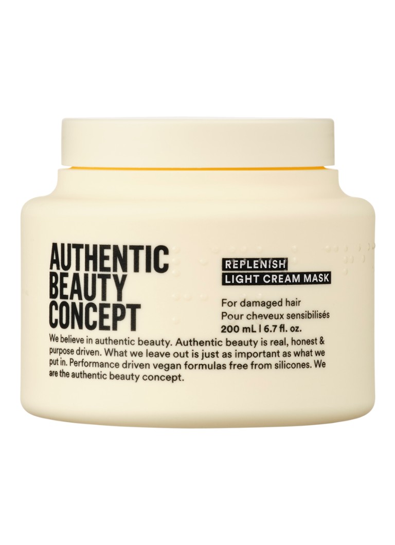 Authentic Beauty Concept Replenish Light Cream Mask - haarmasker 200ml Verzorging - Deal