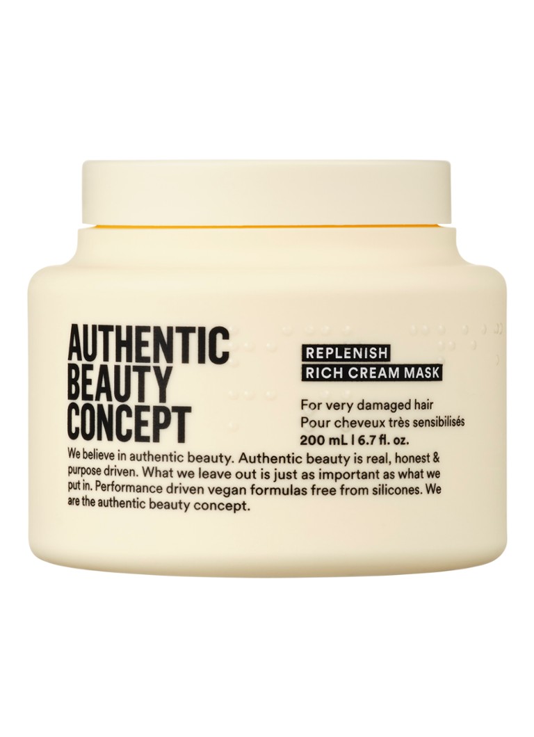 Authentic Beauty Concept Replenish Rich Cream Mask - haarmasker 200ml Verzorging - Deal