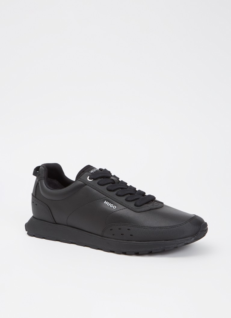 HUGO Heren Icelin sneaker met logo in de kleur Zwart