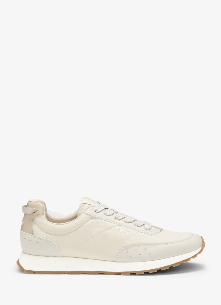 HUGO Heren Sneaker met logo in de kleur Beige