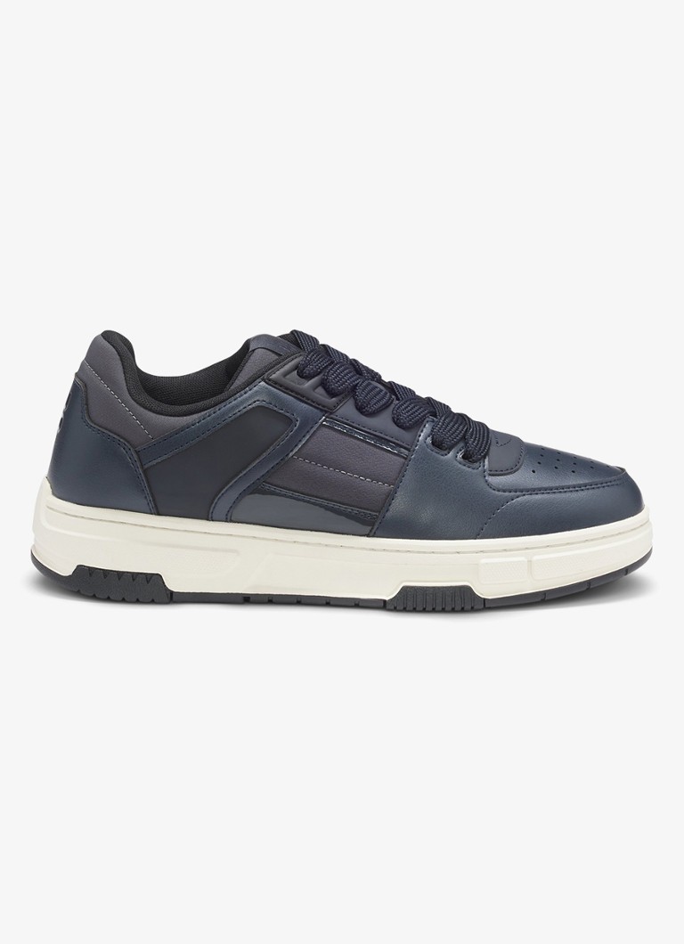 HUGO Heren Sneaker met logo in de kleur Donkerblauw