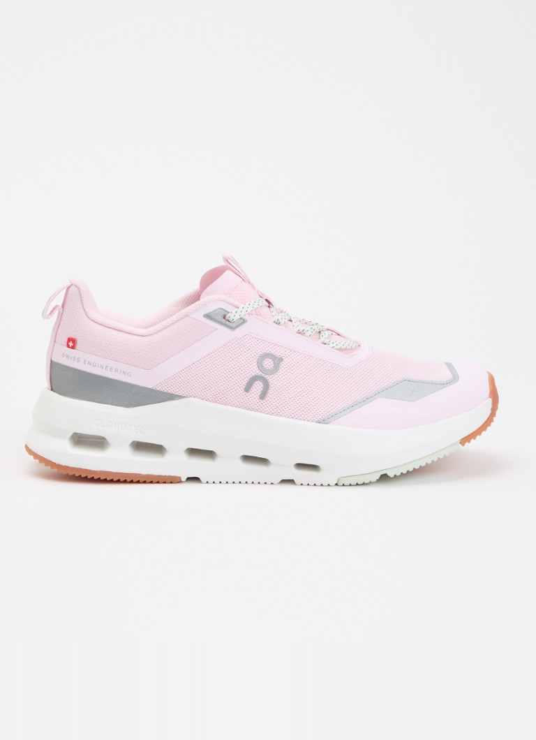 On Meisjes Cloudnova Youth sneaker met details van mesh in de kleur Roze, maat: 38