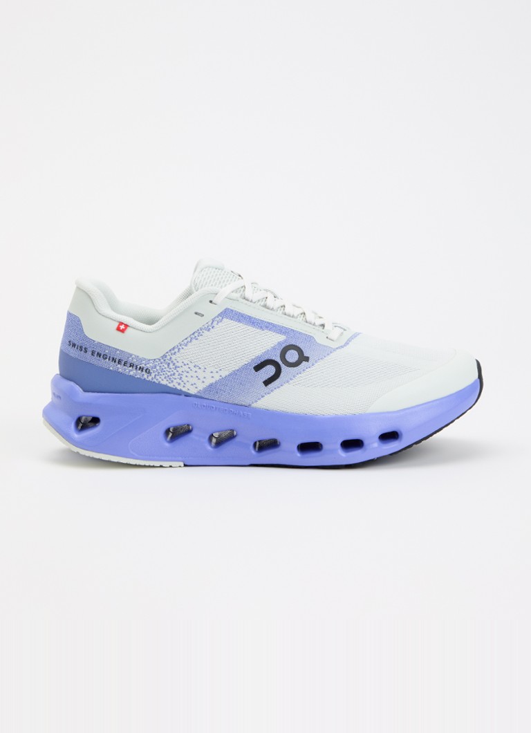 On Meisjes Cloudsurfer Youth sneaker met gebreid bovenwerk in de kleur Violet, maat: 39