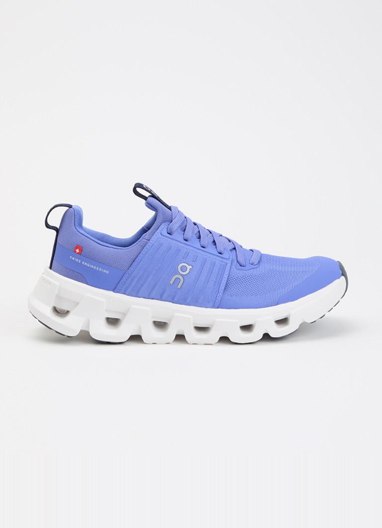 On Cloudswift Youth sneaker met details van mesh in de kleur Lavendel, maat: 39