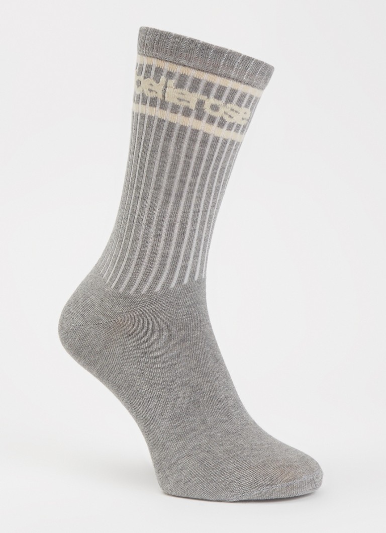 Bellerose Dames Sokken met logo in de kleur Grijs
