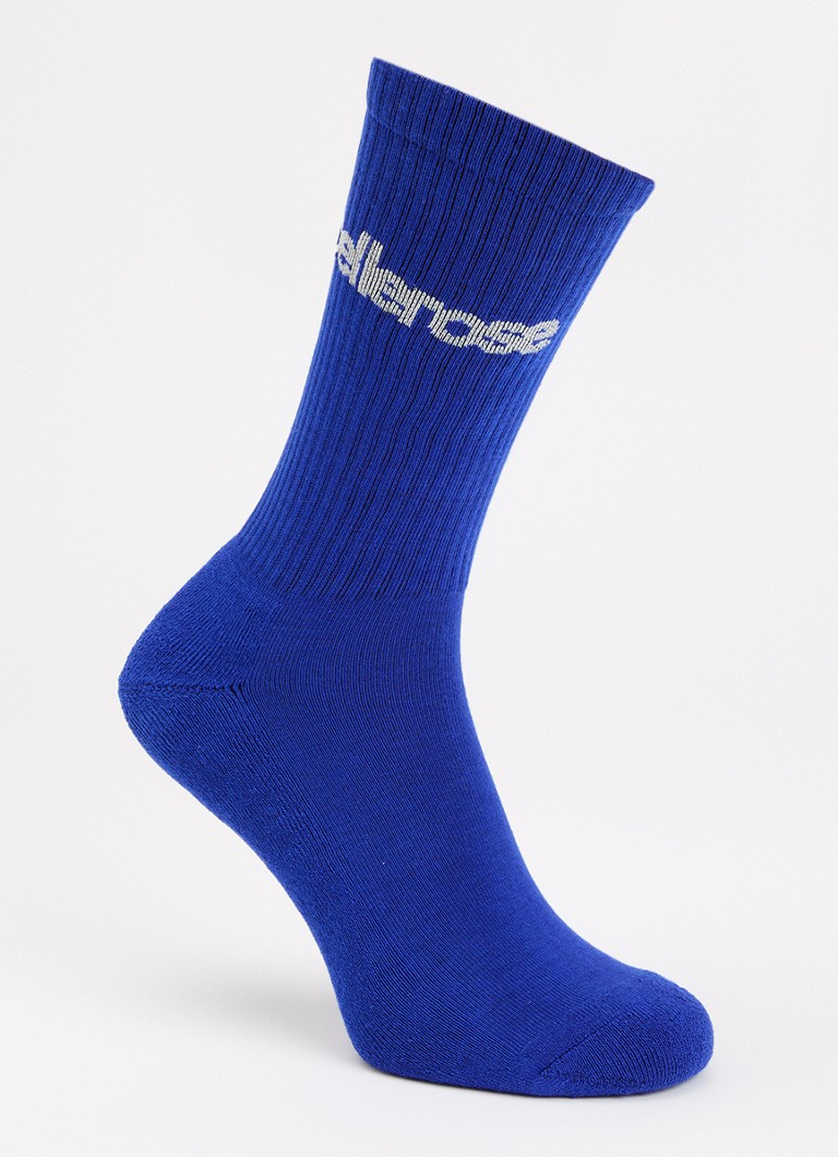 Bellerose Dames Vem sokken in katoenblend met logo in de kleur Kobaltblauw
