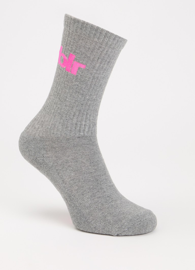 Bellerose Dames Vem sokken in katoenblend met logo in de kleur Grijs