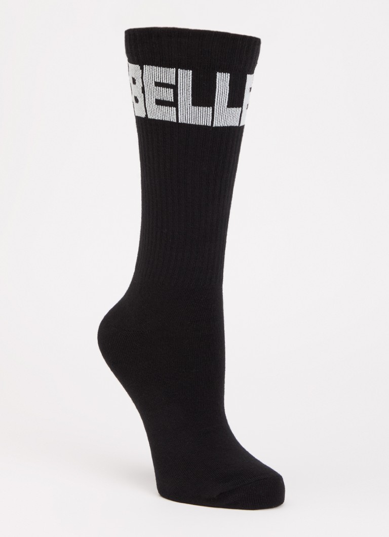 Bellerose Dames Sokken met logo in de kleur Zwart