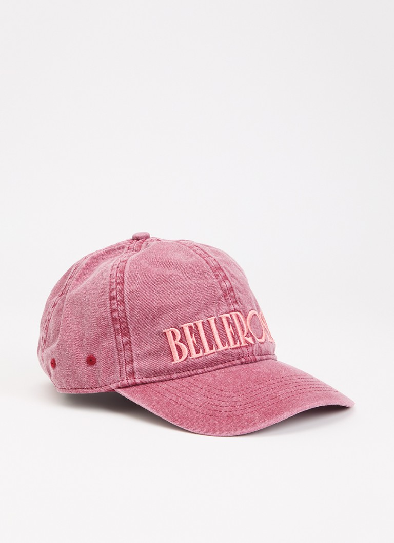Bellerose Dames Damon pet met logoborduring in de kleur Bordeauxrood