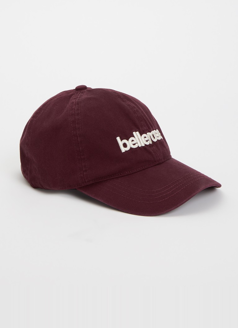 Bellerose Dames Dacor pet met logoborduring in de kleur Bordeauxrood