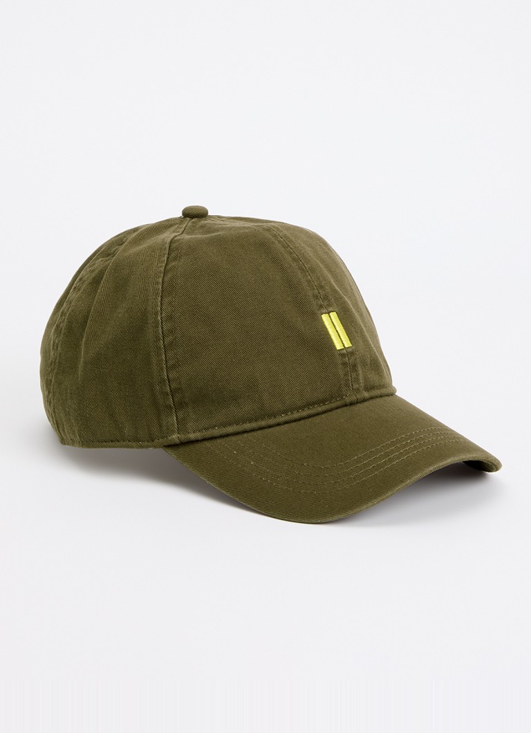 Bellerose Dames Dacor pet met logoborduring in de kleur Legergroen