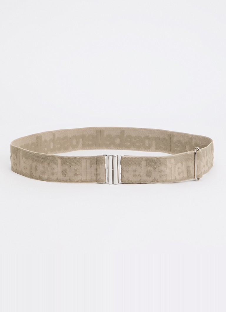 Bellerose Dames Viba riem met logoprint in de kleur Khaki