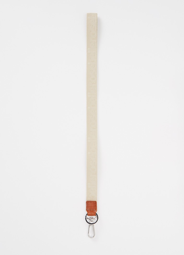 Bellerose Dames Sokey sleutelhanger met details van leer en logoprint in de kleur Cognac