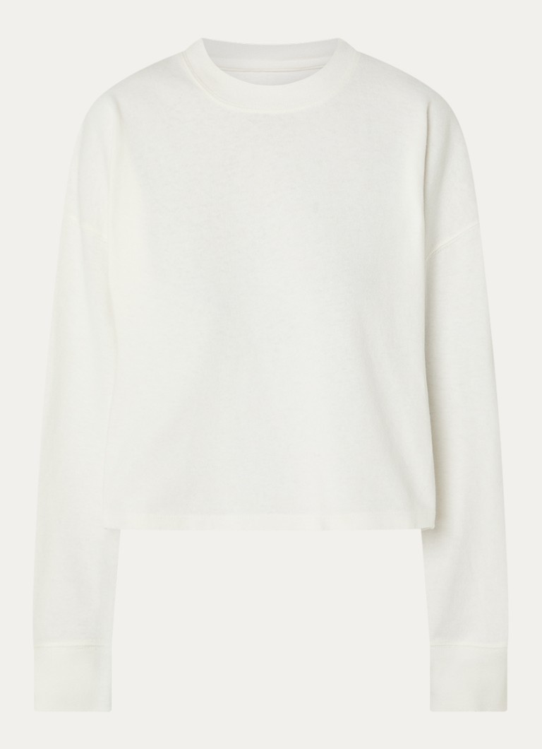 Bellerose Dames Franto longsleeve met ronde hals in de kleur Gebroken wit
