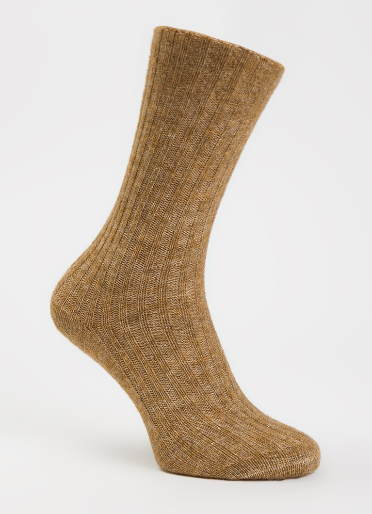 Bellerose Dames Boti sokken in alpaca wolblend in de kleur Beige