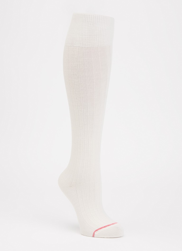Bellerose Dames Batily kniekousen in wolblend in de kleur Vanillegeel