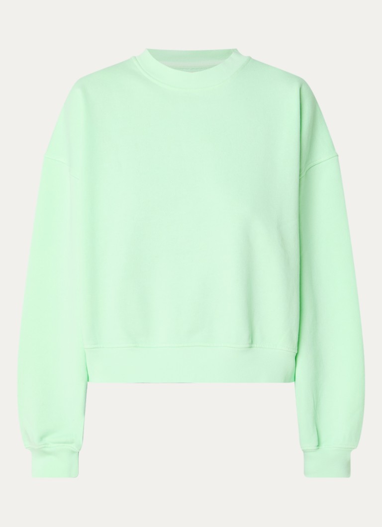 Bellerose Dames Fancy cropped sweater met ronde hals in de kleur Mint