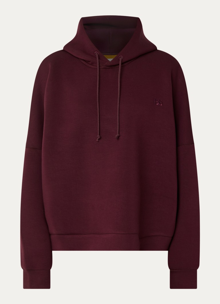 Bellerose Dames Tood62 hoodie met logo in de kleur Bordeauxrood