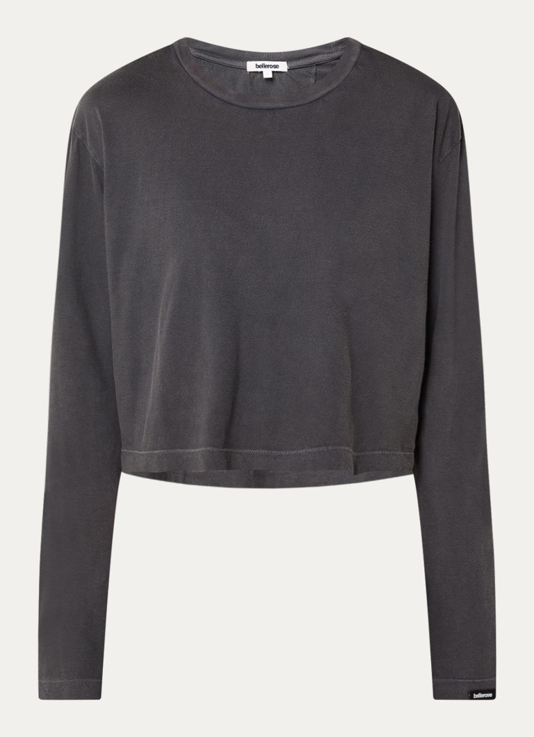 Bellerose Dames Fuele longsleeve met ronde hals in de kleur Zwart
