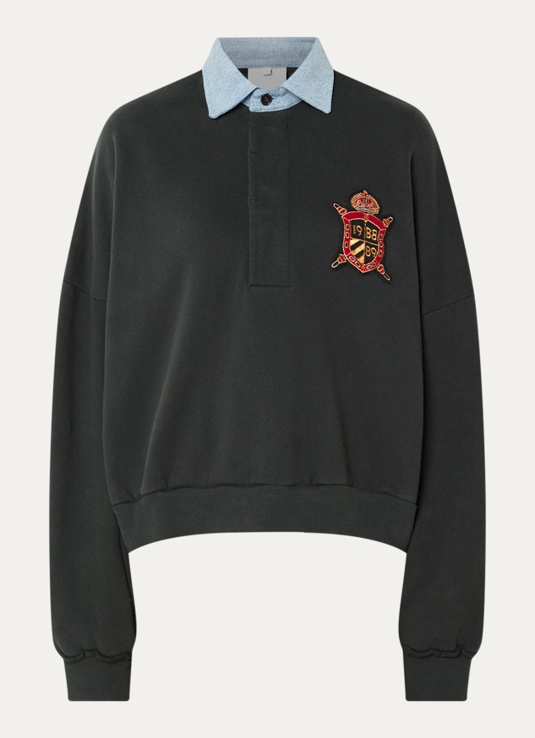 Bellerose Dames Furento sweater met polokraag in de kleur Bronsgroen