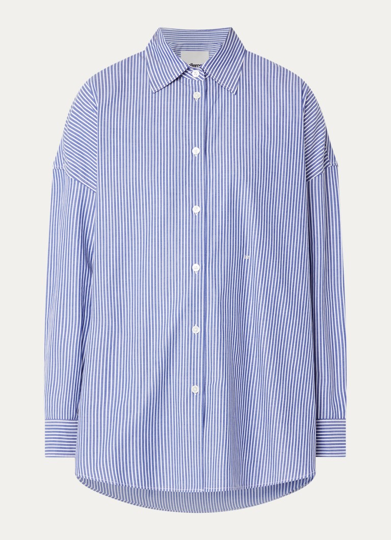 Bellerose Dames Jemma blouse met streepprint in de kleur Kobaltblauw