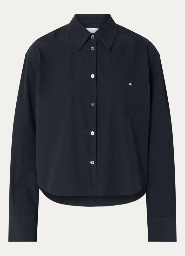 Bellerose Dames Johan blouse met logo in de kleur Donkerblauw