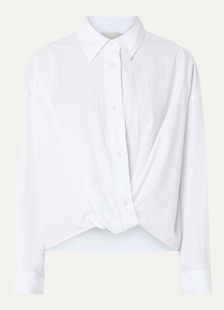 Bellerose Dames Tonny blouse met kraag in de kleur Wit