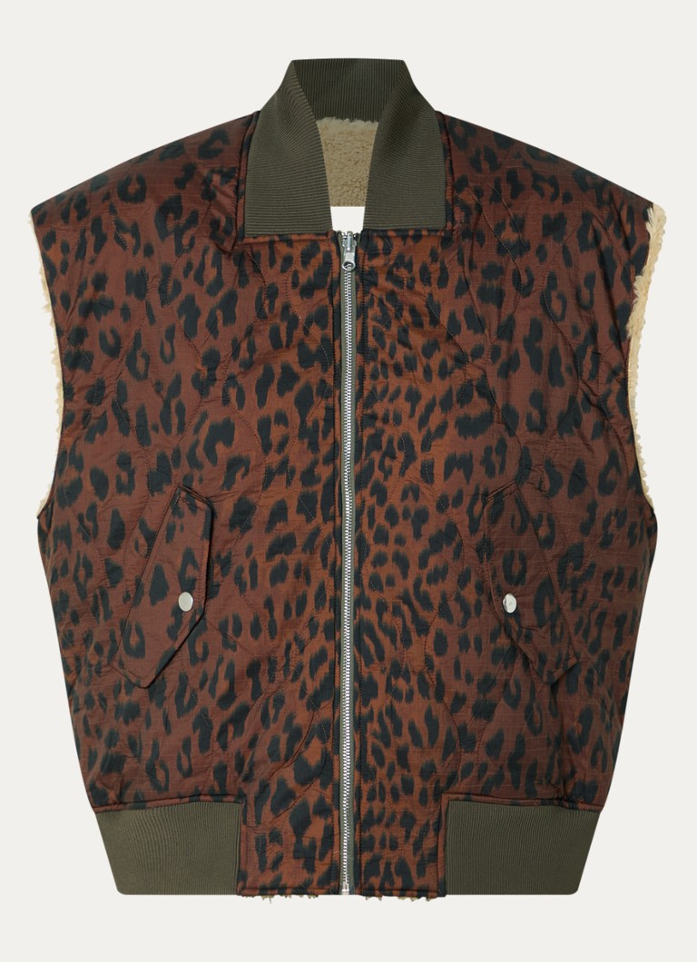 Bellerose Dames Haalo reversible bodywarmer in de kleur Bruin