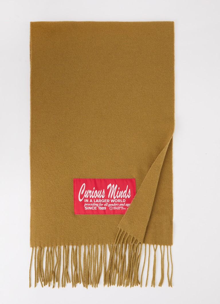 Bellerose Dames Milan sjaal van scheerwol 120 x 35 cm in de kleur Mosterd