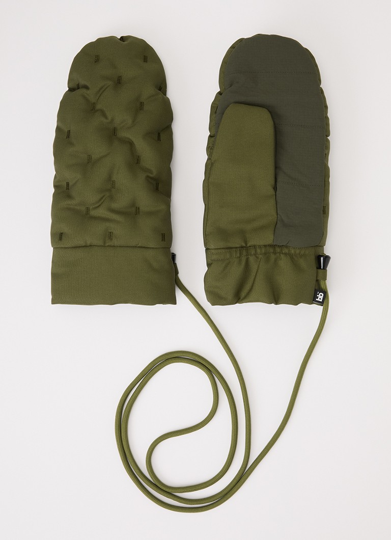 Bellerose Dames Hanir wanten met doorgestikte details in de kleur Mosgroen