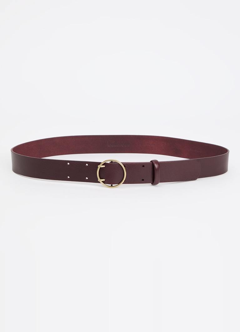 Bellerose Dames Selya riem van leer in de kleur Bordeauxrood