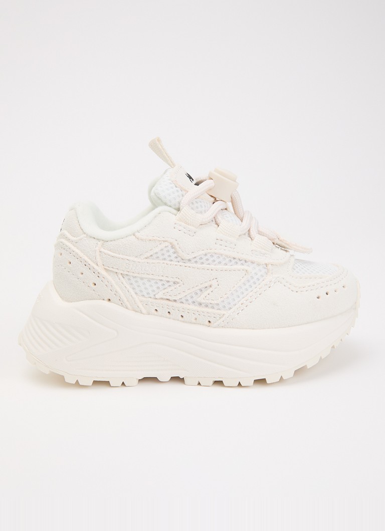 Hi-Tec Meisjes HTS Kids Shadow Lace sneaker van suède met details van mesh in de kleur Creme, maat: 21