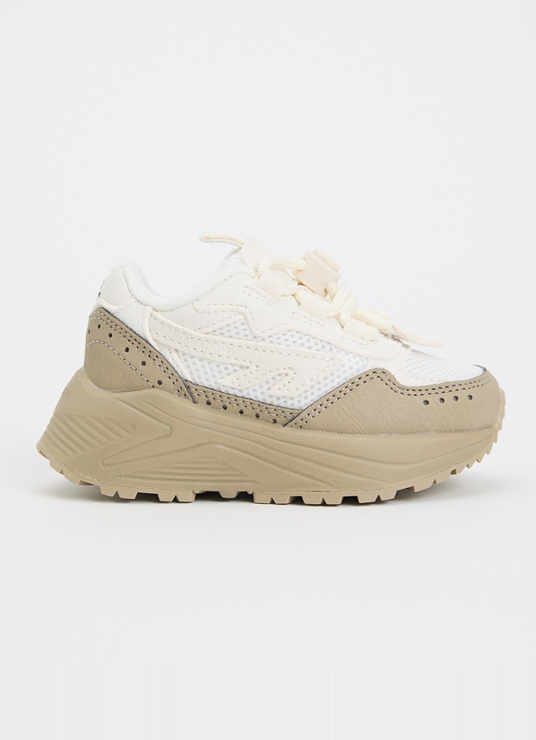 Hi-Tec Meisjes HTS Kids Shadow Lace sneaker met details van suède en mesh in de kleur Zand, maat: 21