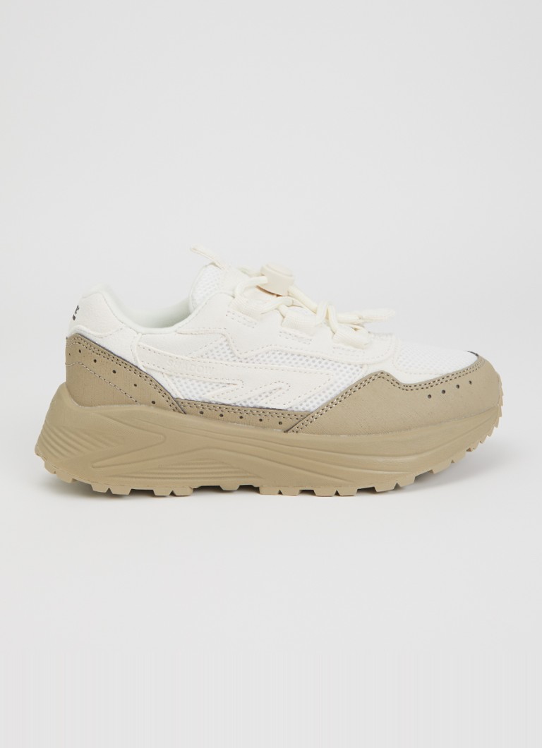 Hi-Tec Jongens HTS Kids Shadow Lace sneaker met details van suède en mesh in de kleur Zand, maat: 27