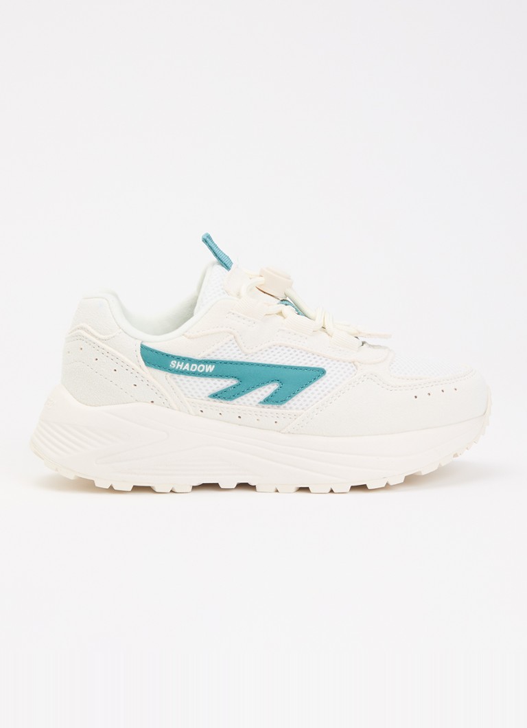 Hi-Tec Meisjes HTS Kids Shadow Lace sneaker van suède met details van mesh in de kleur Creme, maat: 31