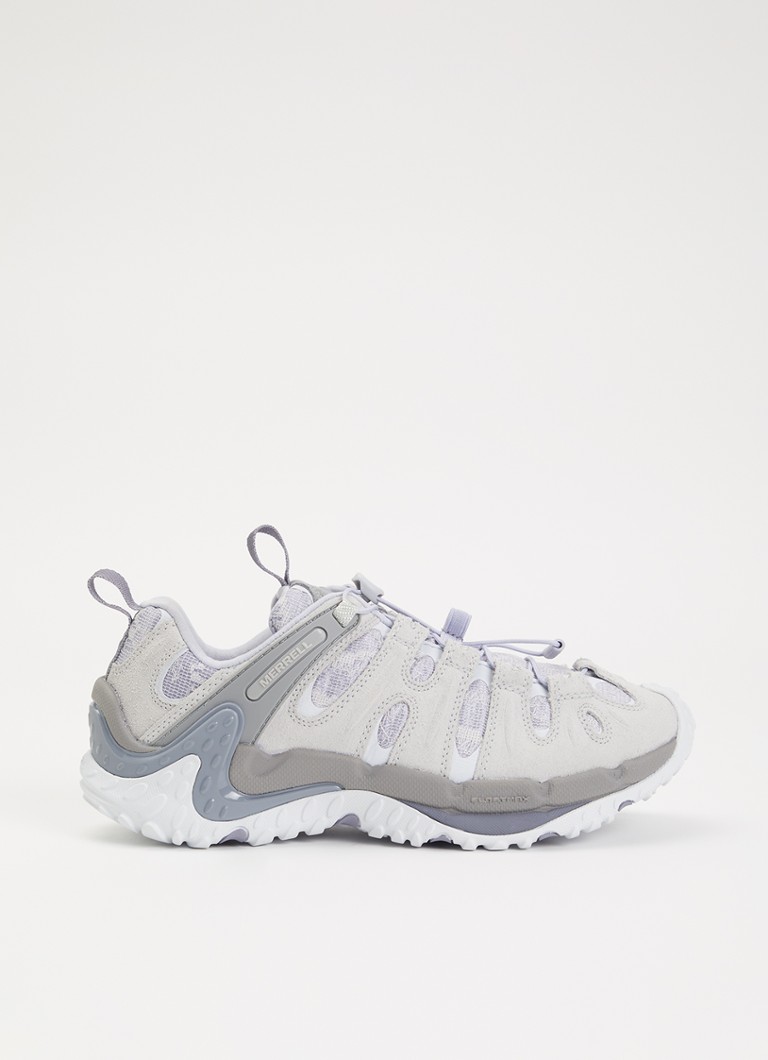 Merrell Dames Cham Redux RMT 1TRL sneaker met suède details in de kleur Grijs, maat: 36
