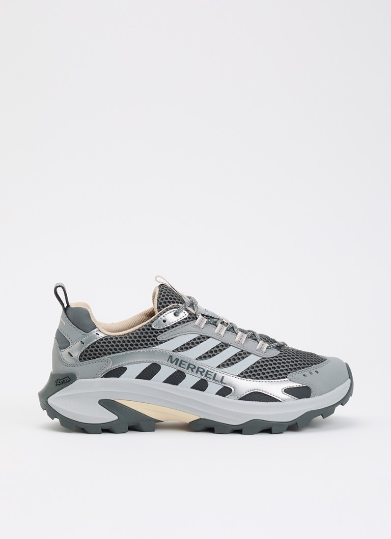 Merrell Heren Moab Speed 2 Vent 2K sneaker van mesh met metallic details in de kleur Blauwgrijs, maat: 41