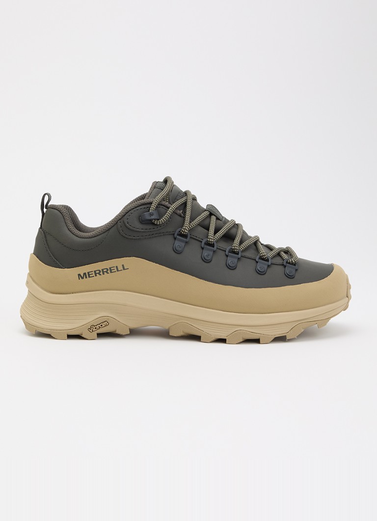 Merrell Heren Ontario Speed sneaker van leer in de kleur Bronsgroen, maat: 43