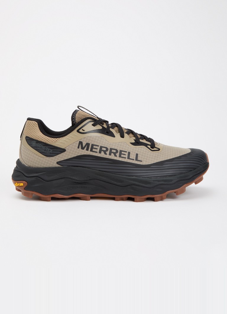 Merrell Heren Agility Peak 6 GTX sneaker met mesh details in de kleur Beige, maat: 46