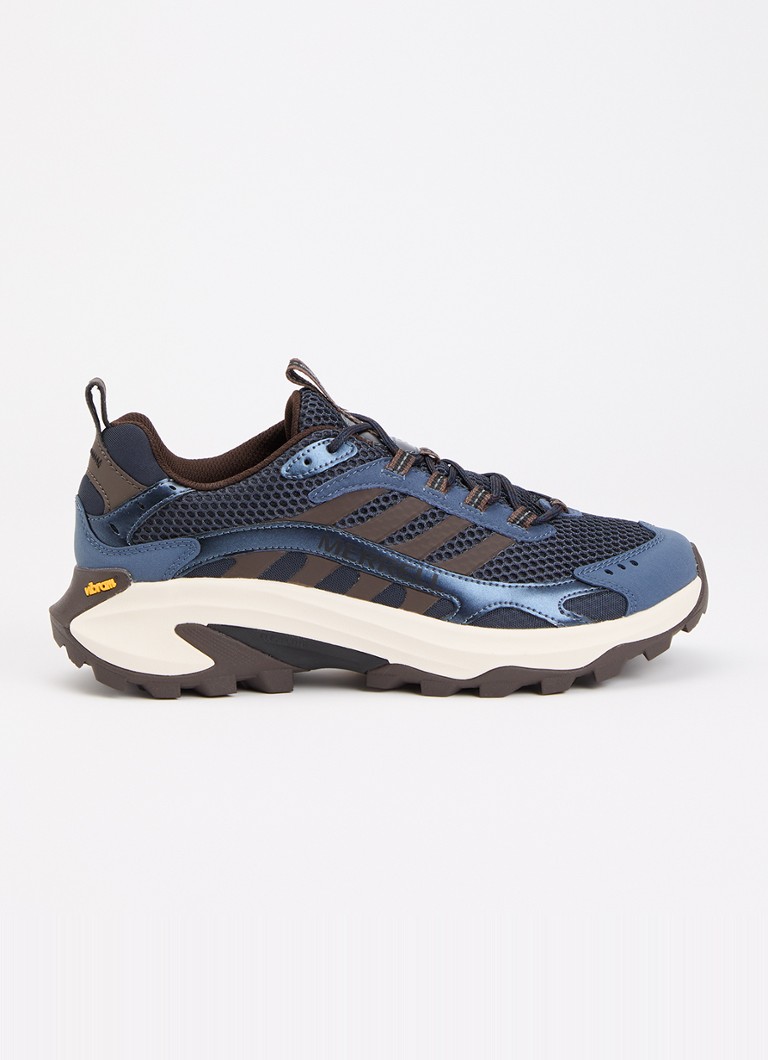 Merrell Heren Moab Speed 2 Vent sneaker van mesh in de kleur Donkerblauw, maat: 44