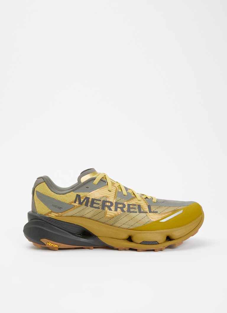 Merrell Heren MTL SpeedArc Peak sneaker met logo in de kleur Mosterd, maat: 46