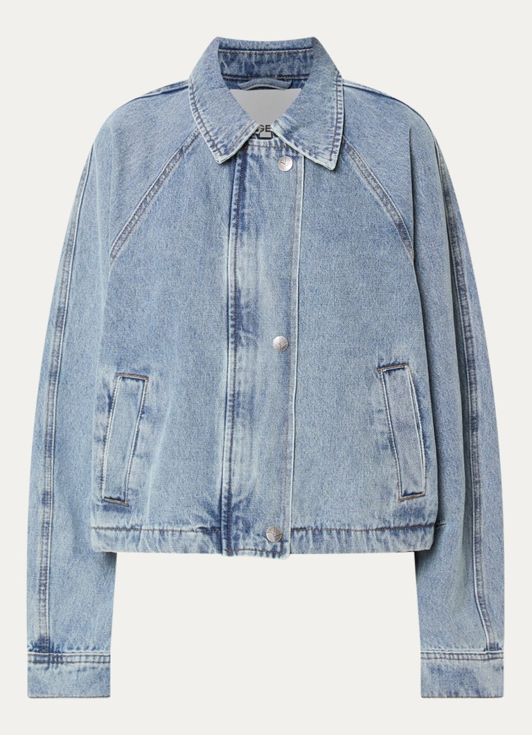 ROUGE EDIT Dames Tiana spijkerjas met steekzakken in de kleur Indigo, maat: 36