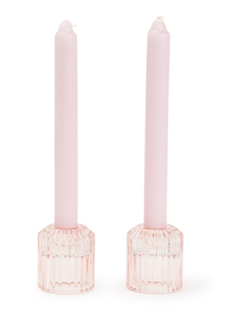 Mano Atelier Dinerkaars met houder set van 2 Lichtroze - Deal