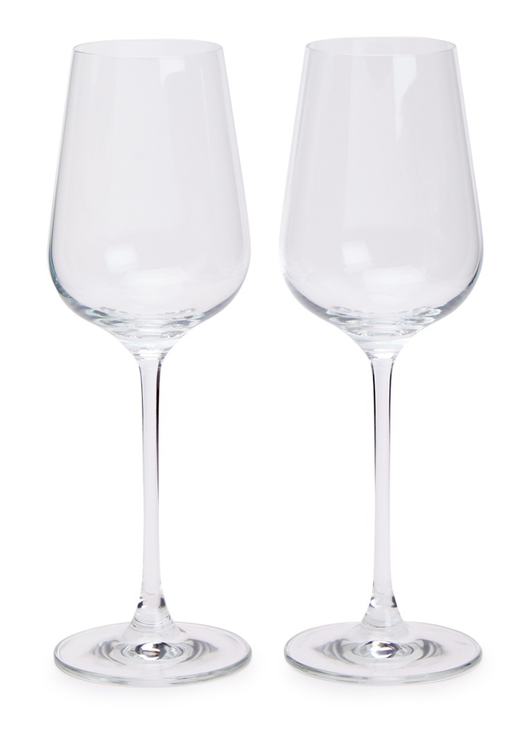 Åhléns Elise witte wijnglas 43 cl set van 2 Transparant - Deal