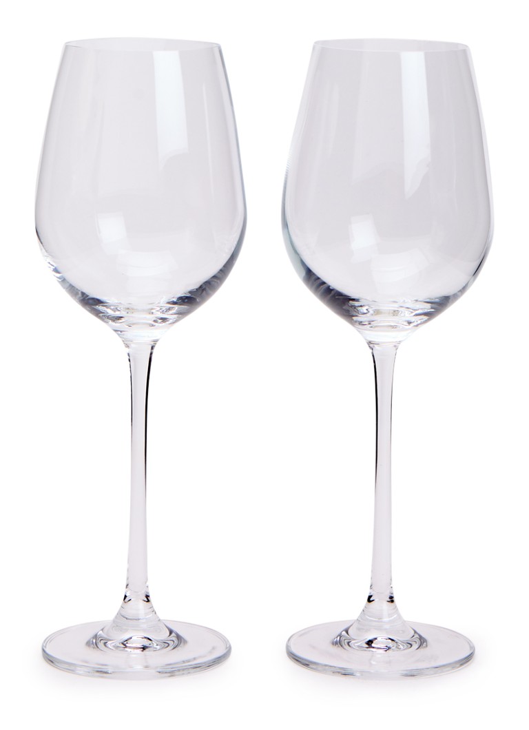 Åhléns Belle witte wijnglas 40 cl set van 2 Transparant - Deal