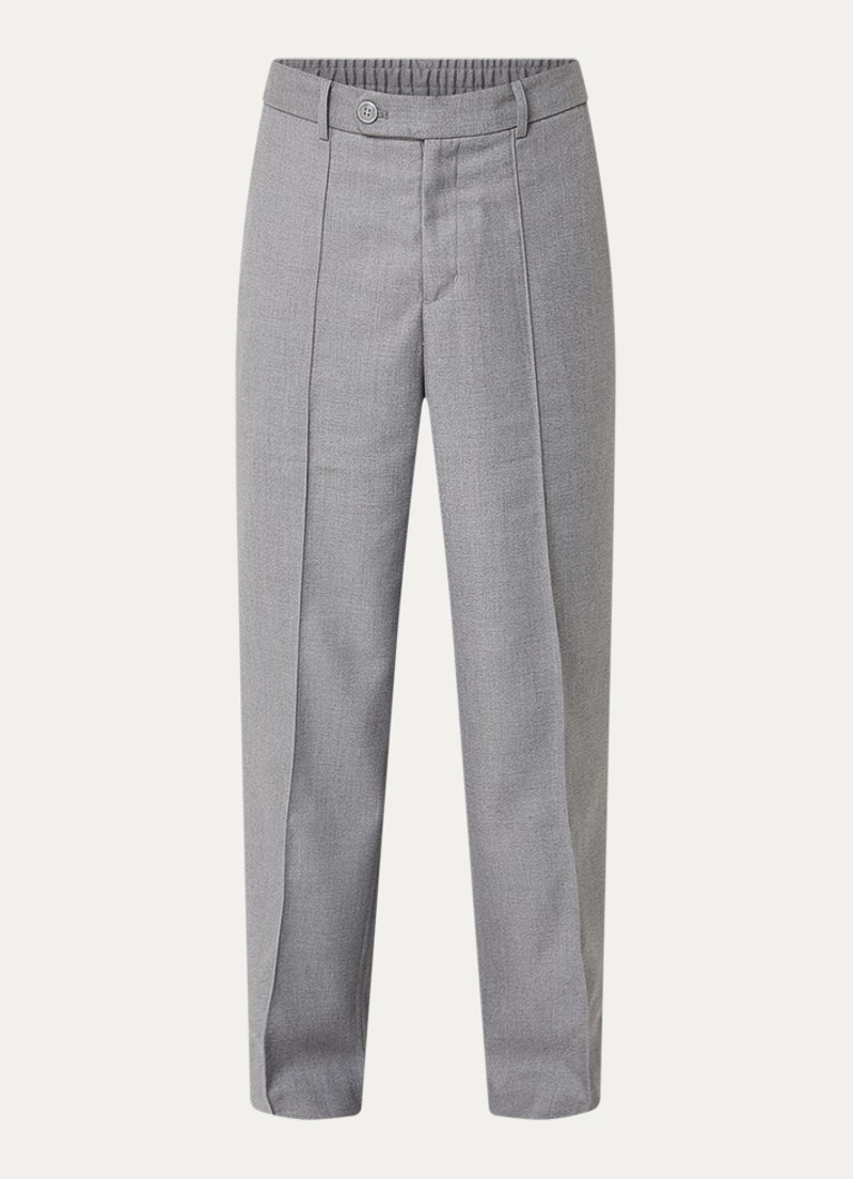 About:blank Heren Straight fit pantalon met steekzakken in de kleur Grijs, maat: XL